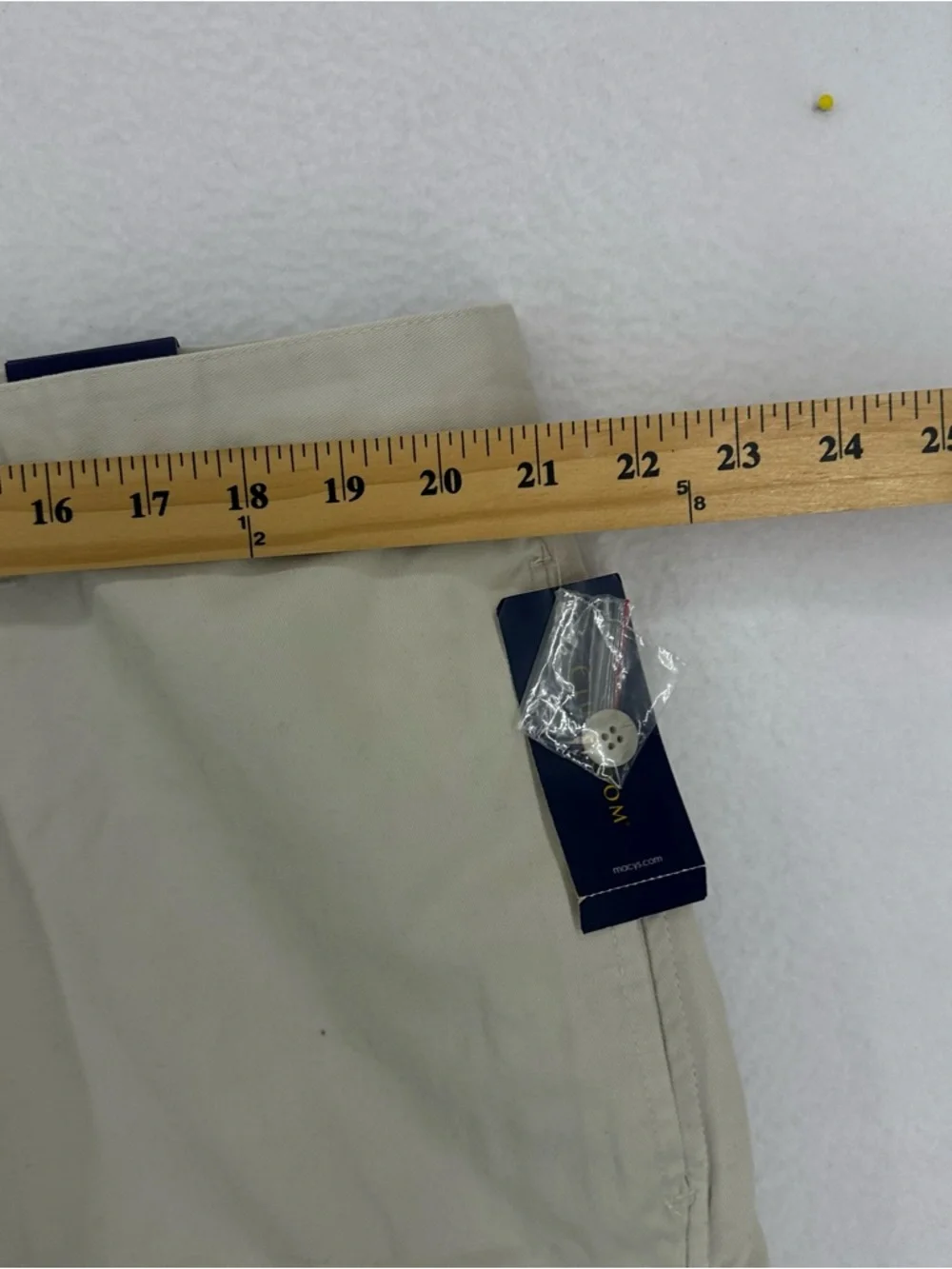NWT Club Room Chino Shorts‎ Mens 42 Beige